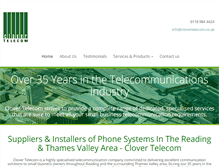 Tablet Screenshot of clovertelecom.co.uk